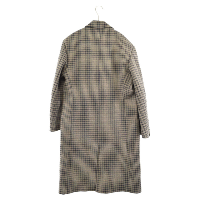 BALENCIAGA バレンシアガ チェック ダブルプレスト チェスターコート グレー 492059