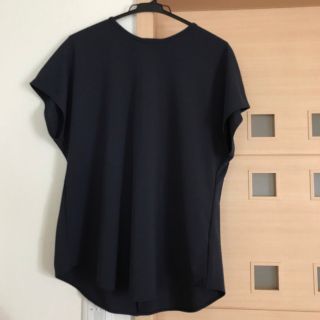 ユニクロ(UNIQLO)の美品　ユニクロ XL チュニック　プルオーバー　ネイビー(チュニック)