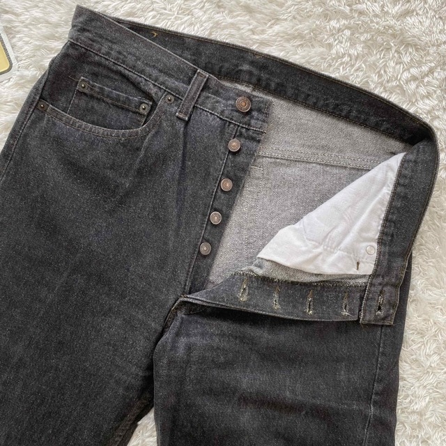 ☆激レア 90s Levi's リーバイス 赤文字 501xx 先染め黒 W33