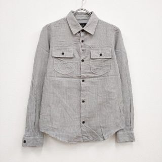 アーペーセー(A.P.C)のA.P.C. ストライプ サイズ34 長袖シャツ グレー ホワイト レディース アーペーセー【中古】3-0504M♪(シャツ/ブラウス(長袖/七分))