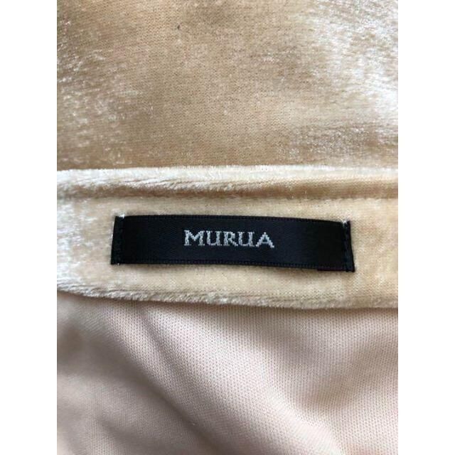 MURUA(ムルーア)の【未使用品】ムルーア　MURUA ベロアキャミソール　ベージュ レディースのトップス(キャミソール)の商品写真