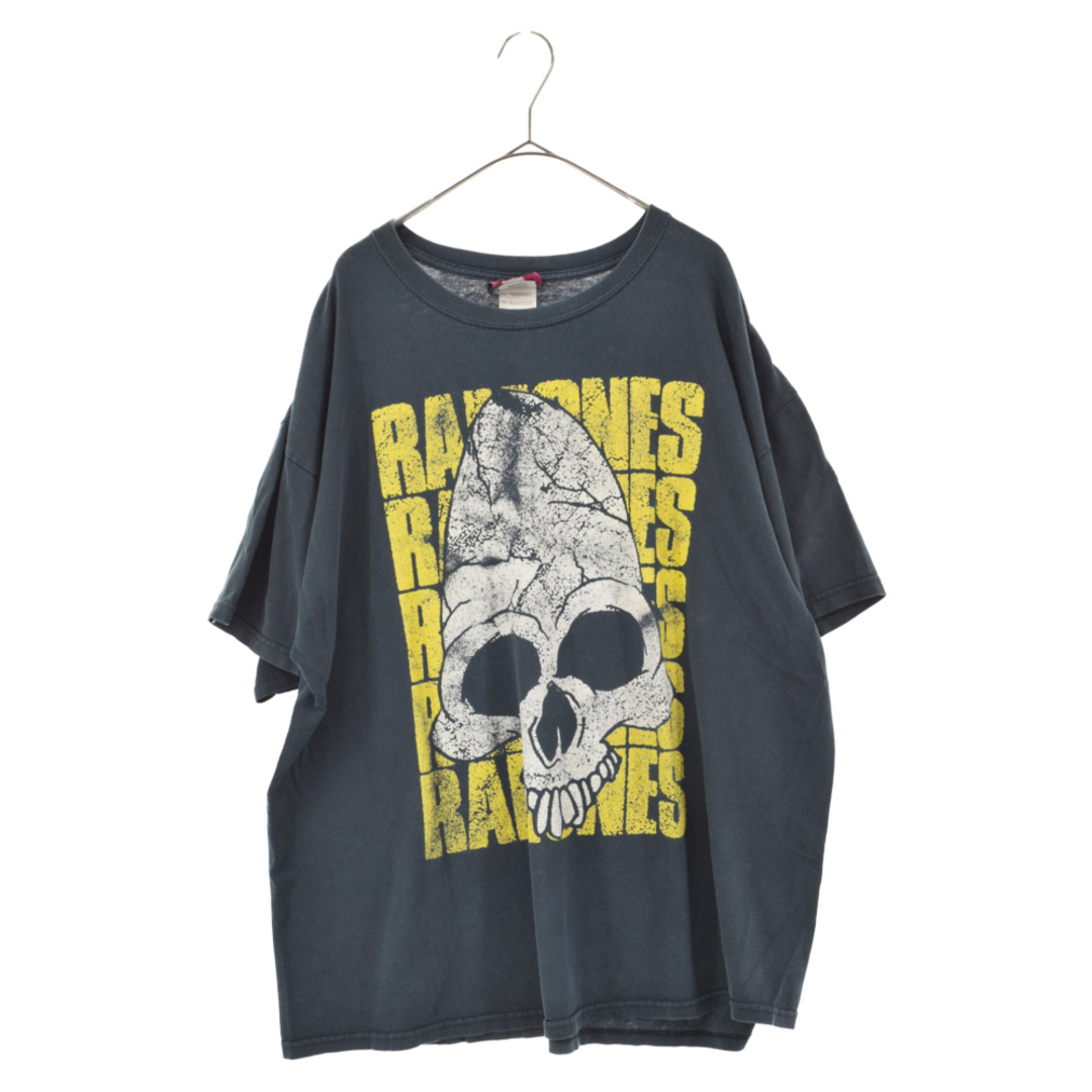 VINTAGE ヴィンテージ 90s RAMONES Pinhead Skull HEY HO LET'S GO ピンヘッドスカルロゴプリント Tシャツ ブラック