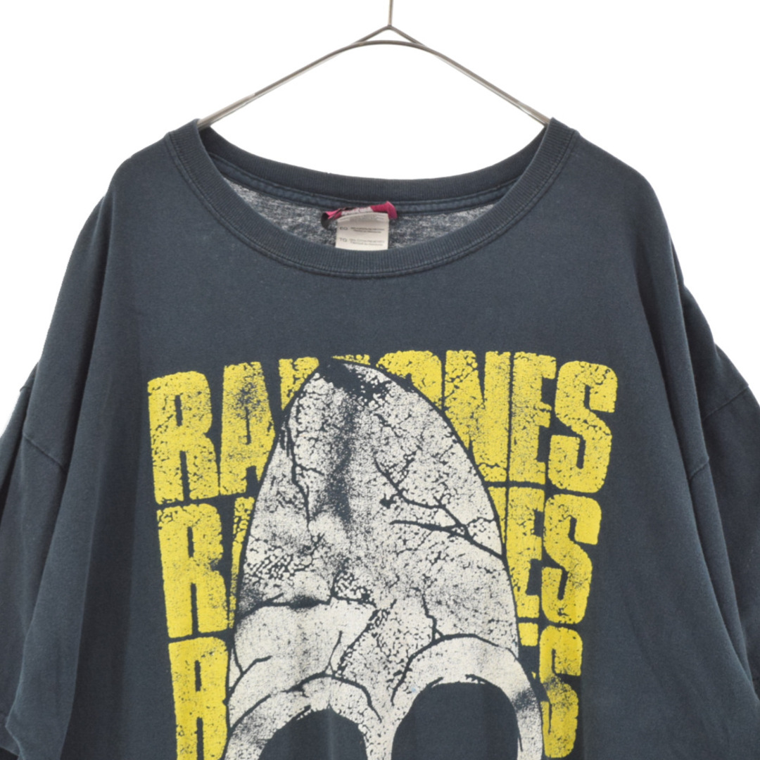 VINTAGE ヴィンテージ 90s RAMONES Pinhead Skull HEY HO LET'S GO ピンヘッドスカルロゴプリント Tシャツ ブラック