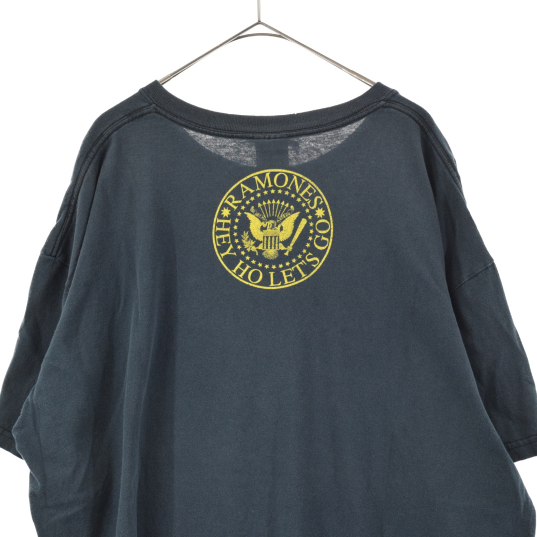 VINTAGE ヴィンテージ 90s RAMONES Pinhead Skull HEY HO LET'S GO ピンヘッドスカルロゴプリント Tシャツ ブラック