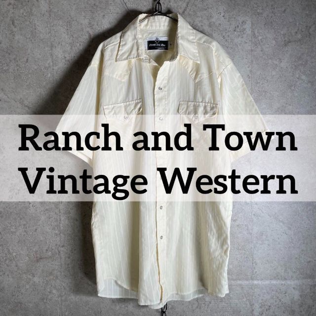 USA製 80sヴィンテージ Ranch and Town ウエスタンシャツ