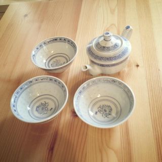 素朴な中国茶器4点セット＋蕎麦猪口1点(その他)