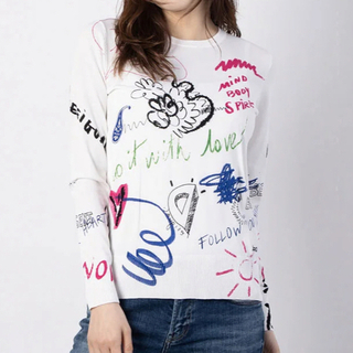 デシグアル(DESIGUAL)のデシグアル❤️ライトゲージプルオーバー NECKAR 美品 薄手 初夏に(ニット/セーター)