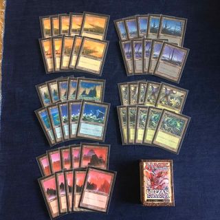 マジックザギャザリング(マジック：ザ・ギャザリング)のMTG ウルザス・サーガ　基本土地　各色　50枚　箱　セット(シングルカード)