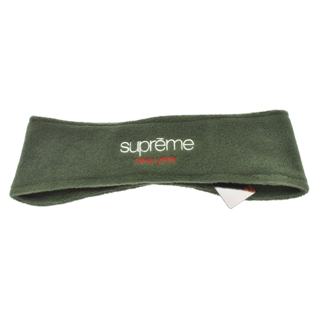 SUPREME シュプリーム 18AW Polartec Headband ポーラテックヘッドバンド ヘアバンド クラシックロゴ フリース グリーン