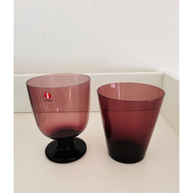 iittala(イッタラ)の【廃盤】イッタラ iittala レンピ カルティオ マウスブロー ライラック インテリア/住まい/日用品のキッチン/食器(グラス/カップ)の商品写真