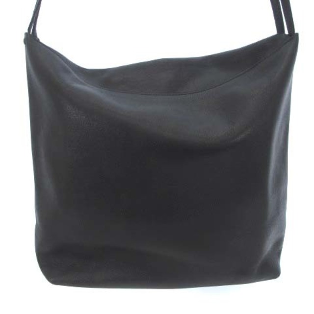 Jurgen Lehl(ヨーガンレール)のヨーガンレール ショルダーバッグ メッセンジャー レザー ロゴ ブラック 黒 鞄 レディースのバッグ(ショルダーバッグ)の商品写真