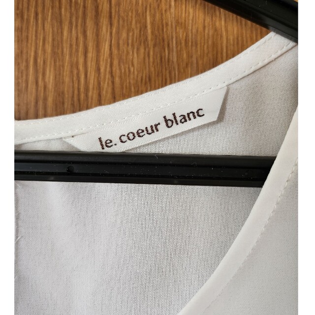 le.coeur blanc(ルクールブラン)のノースリーブブラウス レディースのトップス(シャツ/ブラウス(半袖/袖なし))の商品写真