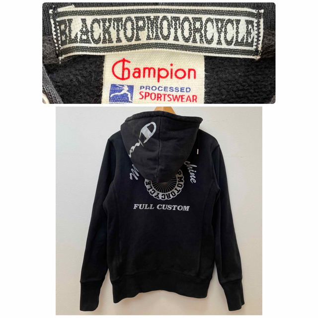 Champion(チャンピオン)のChampion × BLACKTOP MOTORCYCLEジップアップパーカー メンズのトップス(パーカー)の商品写真