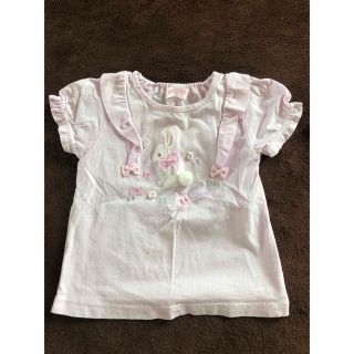 メゾピアノ(mezzo piano)の【在庫限りで終了様専用】90 半袖Tシャツ メゾピアノ 女の子(Tシャツ/カットソー)