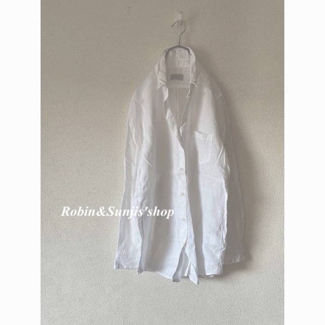 Deuxieme Classe White linen Wash shirt