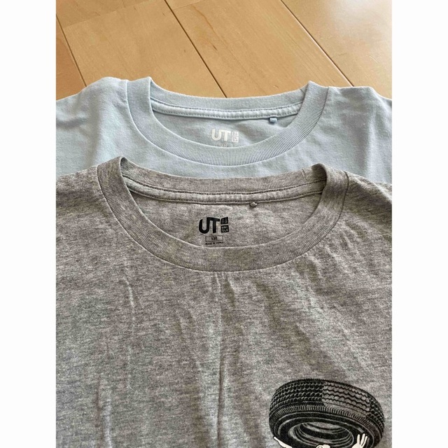 UNIQLO(ユニクロ)のユニクロ Tシャツ 130センチ ２枚セット キッズ/ベビー/マタニティのキッズ服女の子用(90cm~)(Tシャツ/カットソー)の商品写真