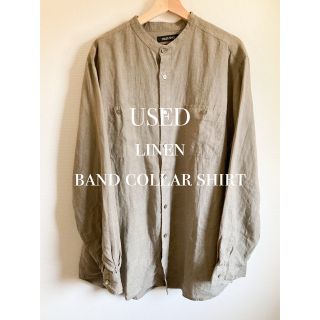 ペンドルトン(PENDLETON)の期間限定特別価格‼️古着　リネン　ノーカラーシャツ(シャツ)