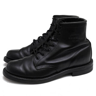 チペワ(CHIPPEWA)のチペワ／CHIPPEWA ワークブーツ シューズ 靴 メンズ 男性 男性用レザー 革 本革 ブラック 黒  1901M82 6inch Utility Boots セミドレスブーツ プレーントゥ Vibramソール グッドイヤーウェルト製法(ブーツ)