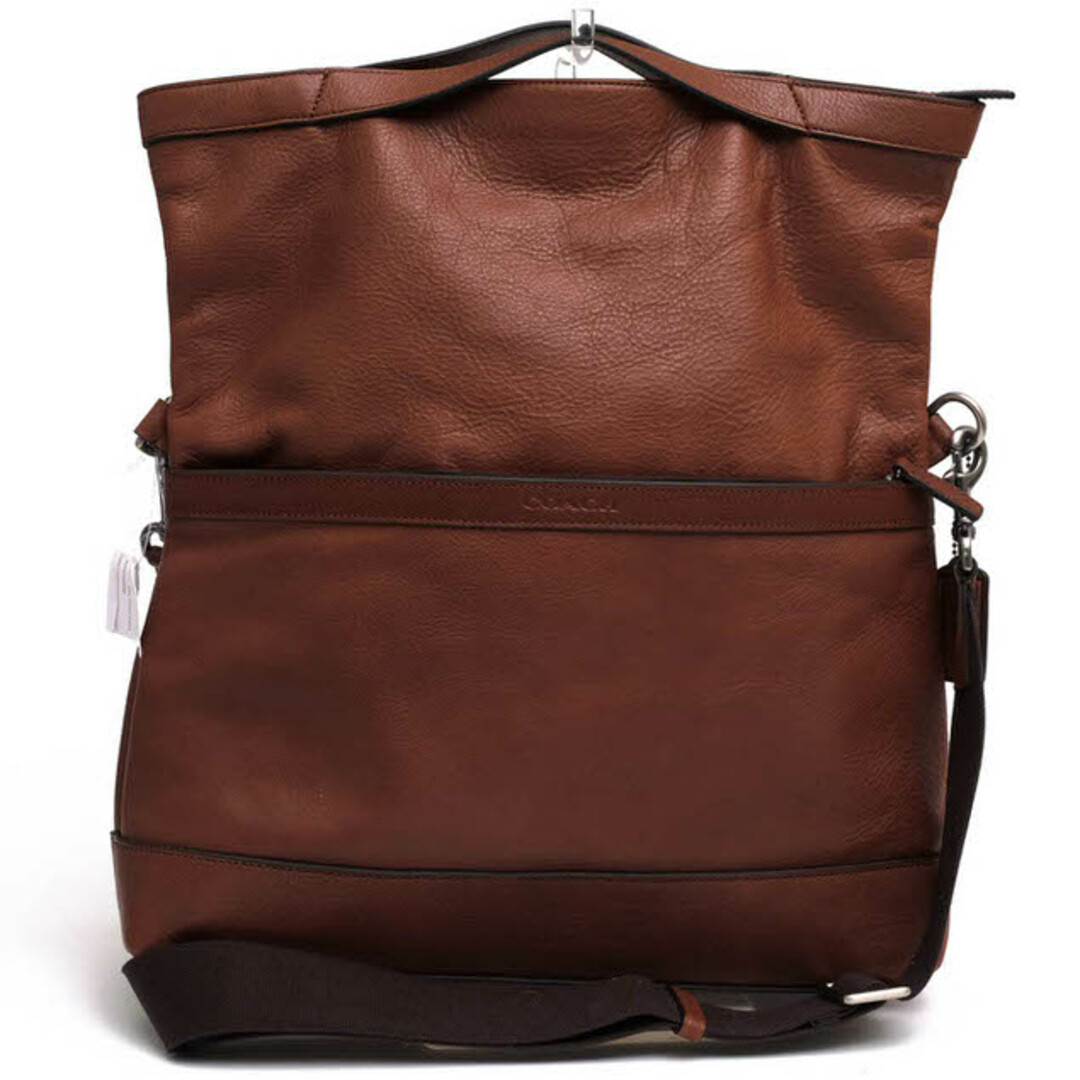 コーチ／COACH バッグ ショルダーバッグ 鞄 メンズ 男性 男性用レザー 革 本革 ブラウン 茶  F71340 Camden Leather Fold Over Messenger カムデン フォルドオーバー メッセンジャー トートバッグ 2WAY ショルダーバッグ