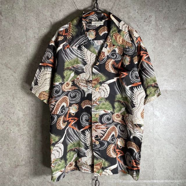 STUSSY - 美品希少オールドステューシーコットンアロハシャツ王冠タグ