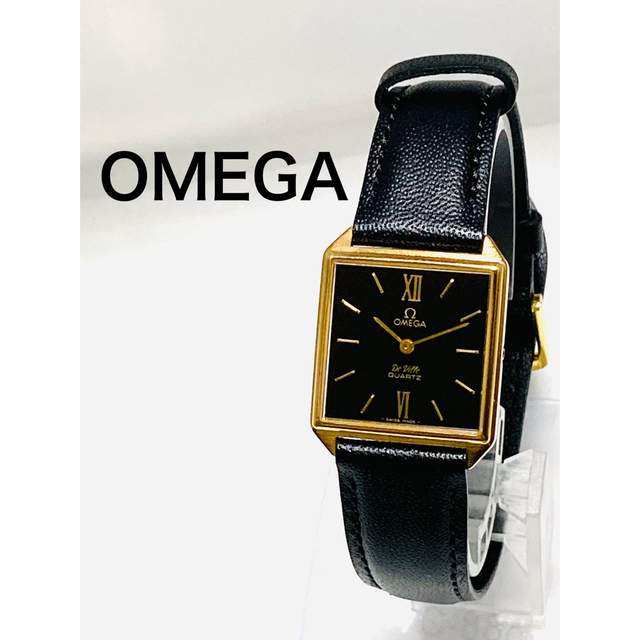 美品　OMEGA オメガ　デビル　ビンテージ　電池&ベルト新品　レディース腕時計