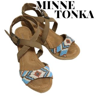 ミネトンカ(Minnetonka)のMINNETONKA ミネトンカ エスパドリーユ ビーズベルト サンダル(サンダル)