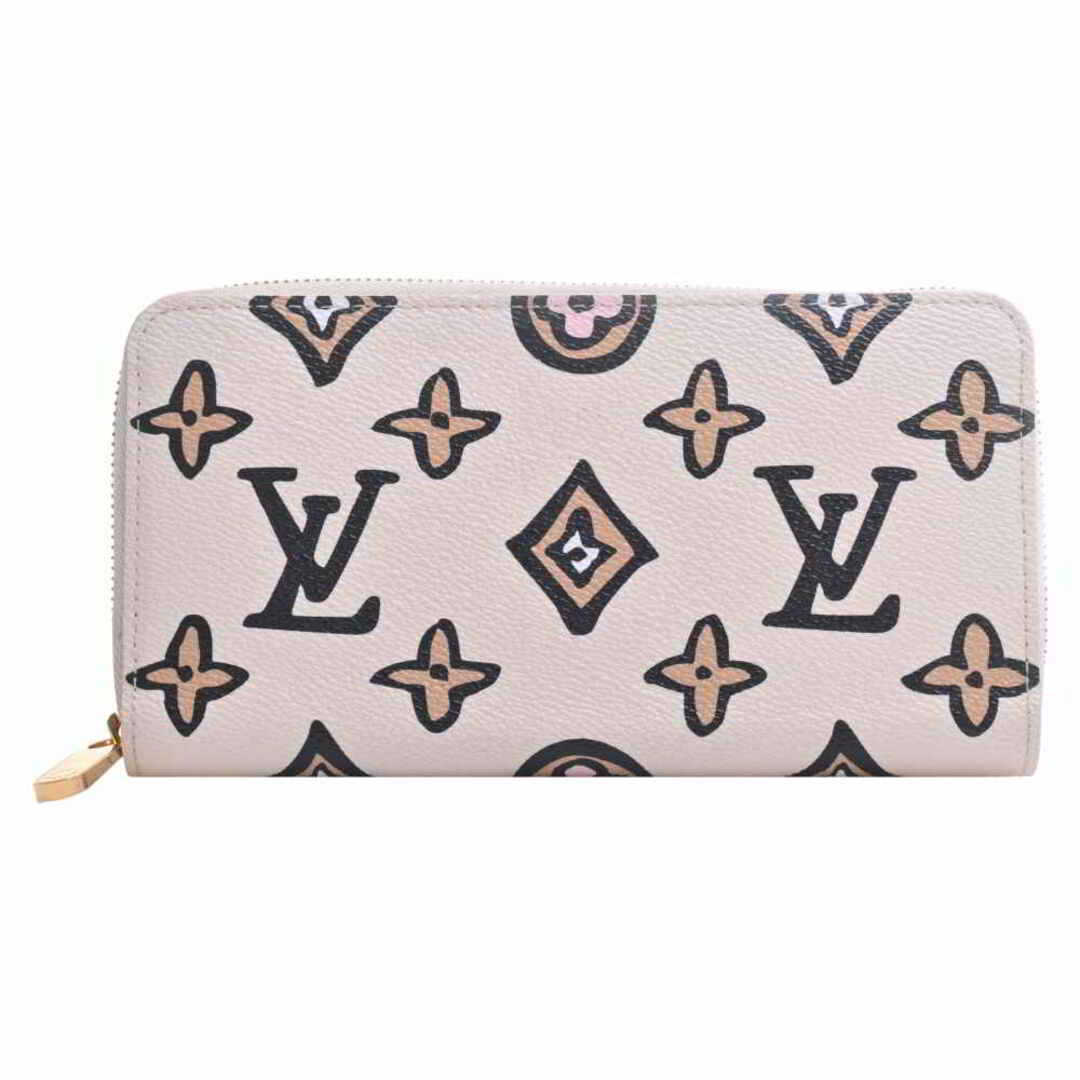 LOUIS VUITTON ルイヴィトン モノグラム アニマル ワイルド アット ハート ジッピーウォレット ラウンドファスナー 長財布 M80676 アイボリー/マルチカラー レザー by