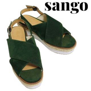 サンゴ(sango)のsango サンゴ スエード クロスベルト サンダル Sサイズ 22.5cm(サンダル)