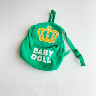 ベビードール(BABYDOLL)のBABY DOLL リュック　子ども　ベビードール　緑　キッズカバン(リュックサック)