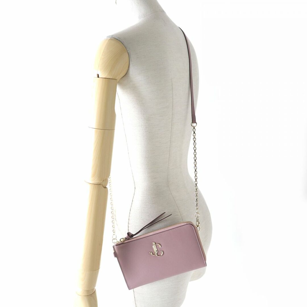 オータムセール 【新品未使用】JIMMY CHOO ロゴチェーンバッグ