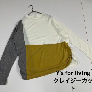 Y's - Y's for living ワイズフォーリビング ロンT カットソー 変形の ...