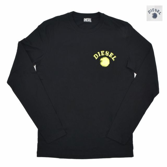 DIESEL(ディーゼル)の【BLACK】ディーゼル DIESEL ロンT メンズのトップス(Tシャツ/カットソー(七分/長袖))の商品写真