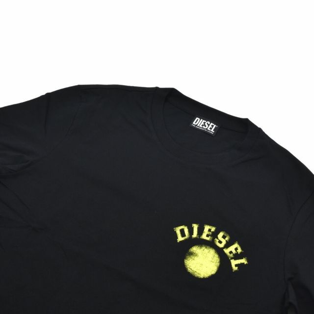 DIESEL(ディーゼル)の【BLACK】ディーゼル DIESEL ロンT メンズのトップス(Tシャツ/カットソー(七分/長袖))の商品写真