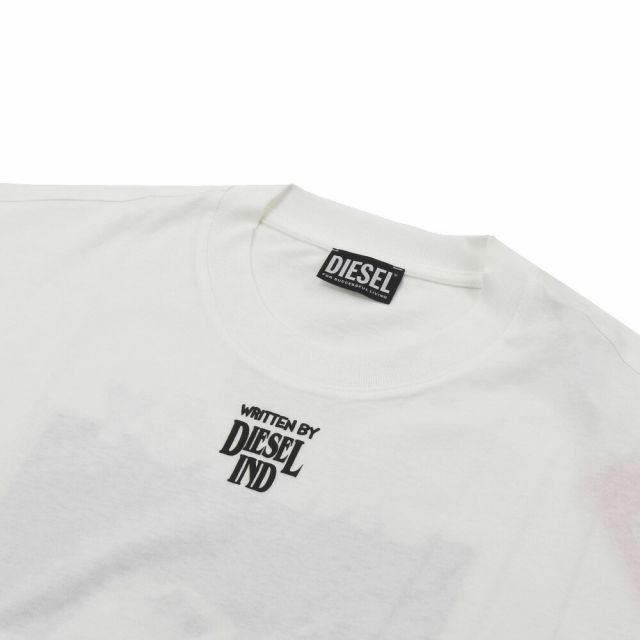 DIESEL(ディーゼル)の【WHITE】ディーゼル DIESEL Tシャツ メンズのトップス(Tシャツ/カットソー(半袖/袖なし))の商品写真