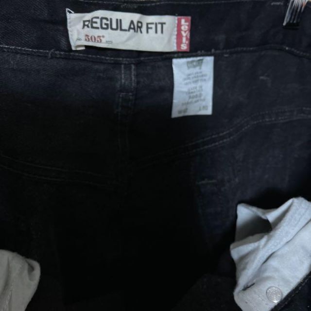 リーバイス デニム ブラック 2XL 42 505 メンズ ロゴ パンツ 古着の