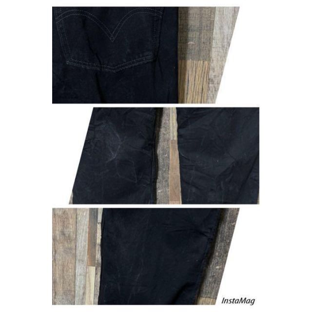 リーバイス デニム ブラック 2XL 42 505 メンズ ロゴ パンツ 古着の