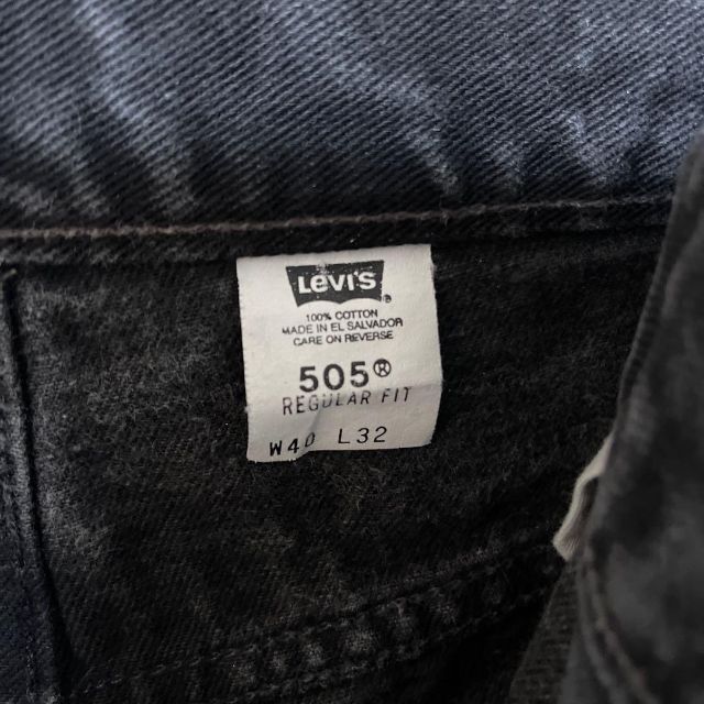 リーバイス デニム メンズ パンツ 2XL 40 505 ストレート ブラック