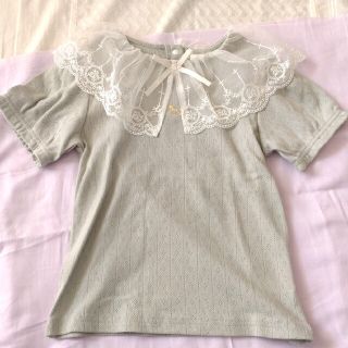 cottoli レース襟　トップス　120(Tシャツ/カットソー)