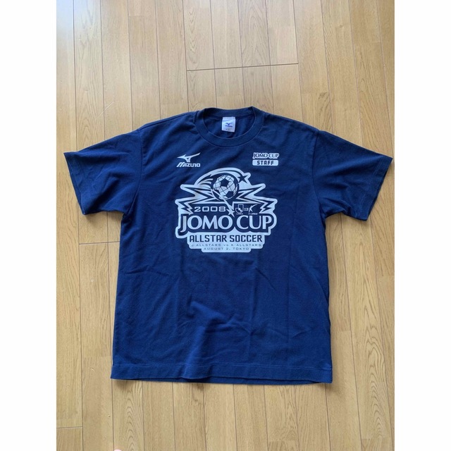 MIZUNO(ミズノ)の【非売品】2008Jリーグオールスター　スタッフTシャツ　サイズO ネイビー スポーツ/アウトドアのサッカー/フットサル(ウェア)の商品写真