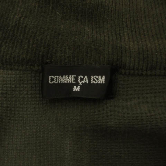 COMME CA ISM(コムサイズム)のコムサイズム カットソー ハイネック ハーフジップ コーデュロイ カーキ M メンズのトップス(Tシャツ/カットソー(七分/長袖))の商品写真