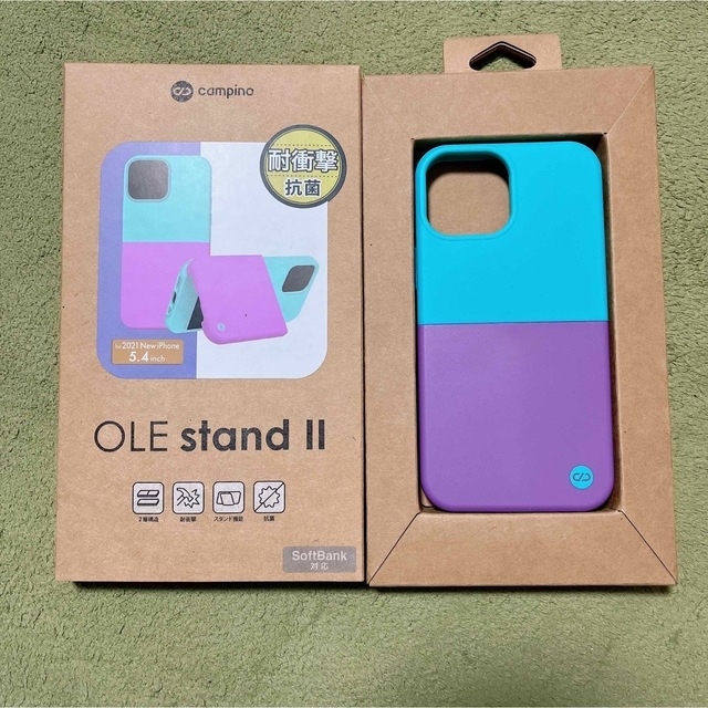 iPhone(アイフォーン)の新品 iPhone12proケース OLEstandⅡ ブルー×パープル スマホ/家電/カメラのスマホアクセサリー(iPhoneケース)の商品写真