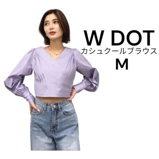 ダブルドット(W DOT)の【新品タグ付WDOTカシュクールブラウス】(シャツ/ブラウス(長袖/七分))