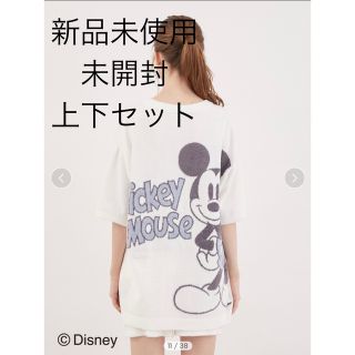 ジェラートピケ(gelato pique)のジェラピケ　【Sleep】Mickey & Minnie 上下セット　ミッキー(ルームウェア)