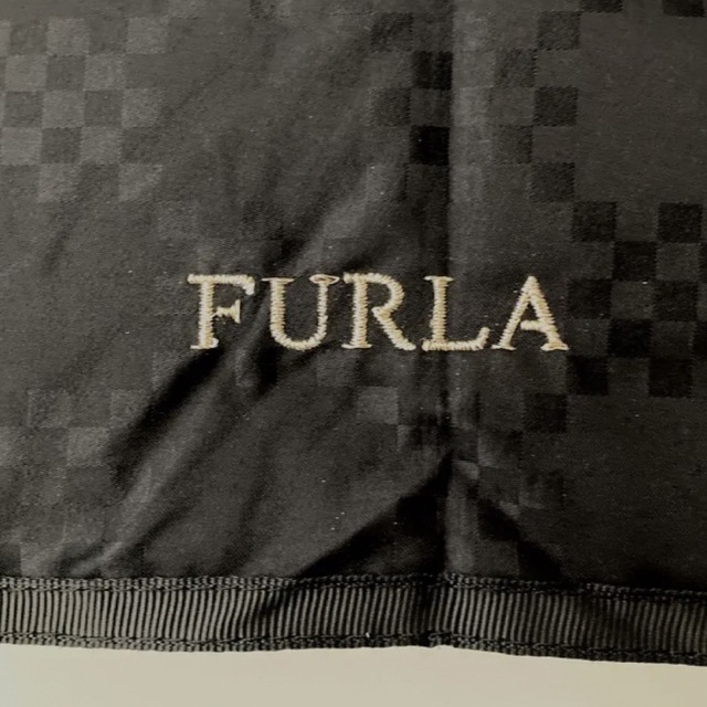 新品⭐️ FURLA フルラ 日傘 フワクール 軽量 折りたたみ傘 黒チェック 4