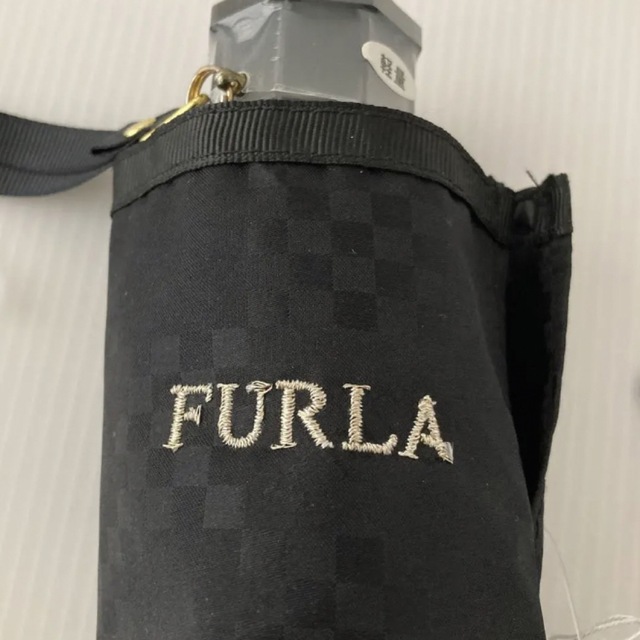 新品⭐️ FURLA フルラ 日傘 フワクール 軽量 折りたたみ傘 黒チェック 7