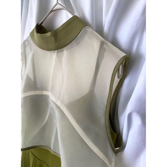 アメリ LAYERED CAMI FLARE DRESS 美品 - ロングドレス