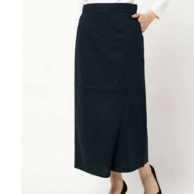 LEPSIM(レプシィム)のLEPSIM　ナロースカート　ロングスカート　リネン混 レディースのスカート(ロングスカート)の商品写真