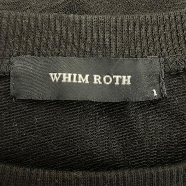 WHIM ROTH ウィムロス　トレーナー　スウェット　ブラック メンズのトップス(スウェット)の商品写真