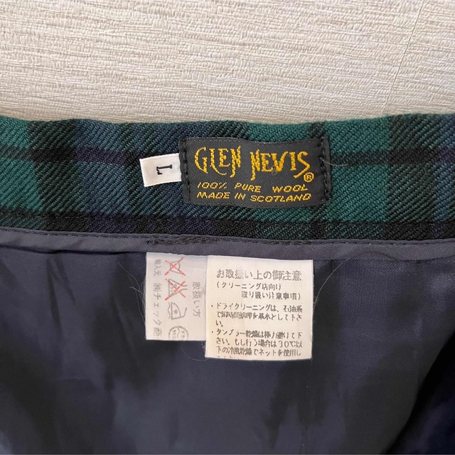 GLEN NEVIS グレンネイビス チェックスカート レディースのスカート(ひざ丈スカート)の商品写真