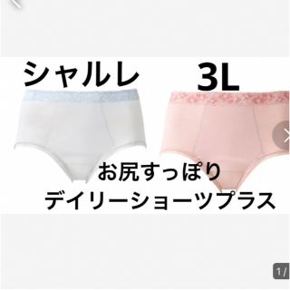 シャルレ(シャルレ)のシャルレ　お尻すっぽりデイリーショーツプラス　3 L(その他)